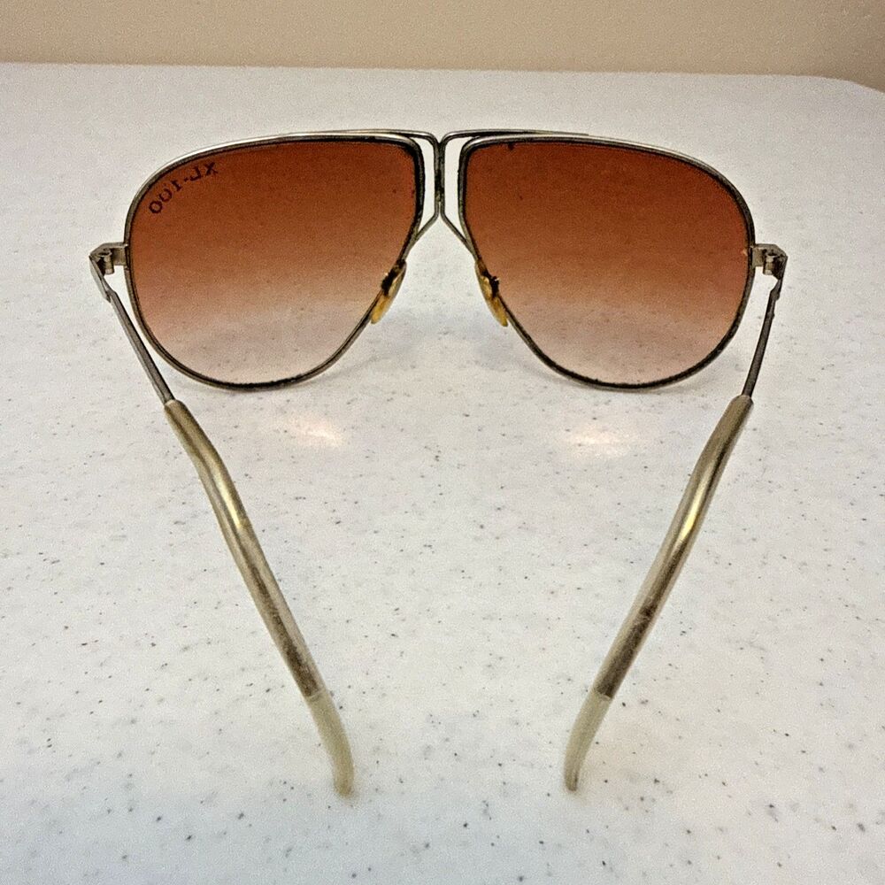 Vtg ROC XL-100 Aviator Sunglasses Frame Rose Teardrop Porsche Carrera Design - Picture 5 of 14